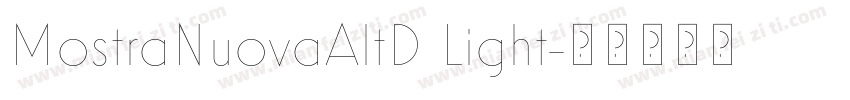 MostraNuovaAltD Light字体转换